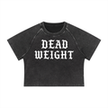 Women's Mineral Wash Raglan Crop T-Shirt
