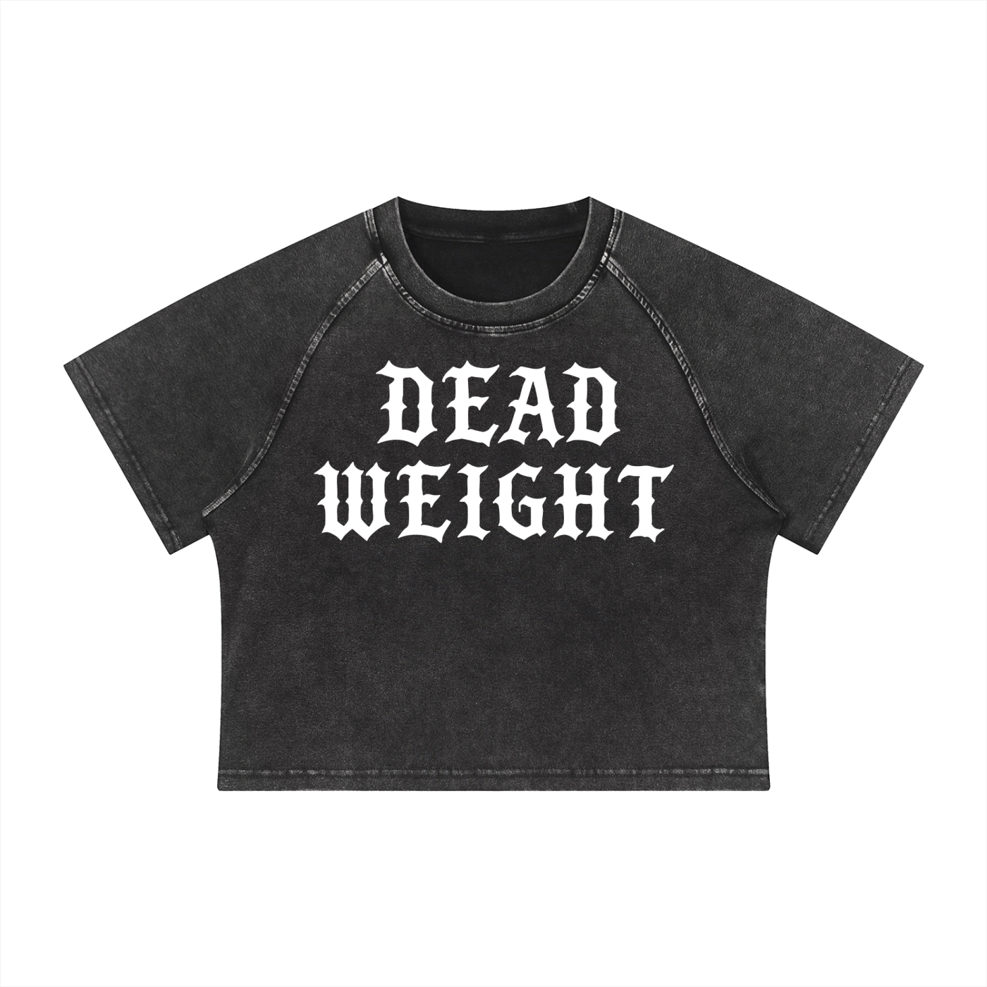 Women's Mineral Wash Raglan Crop T-Shirt