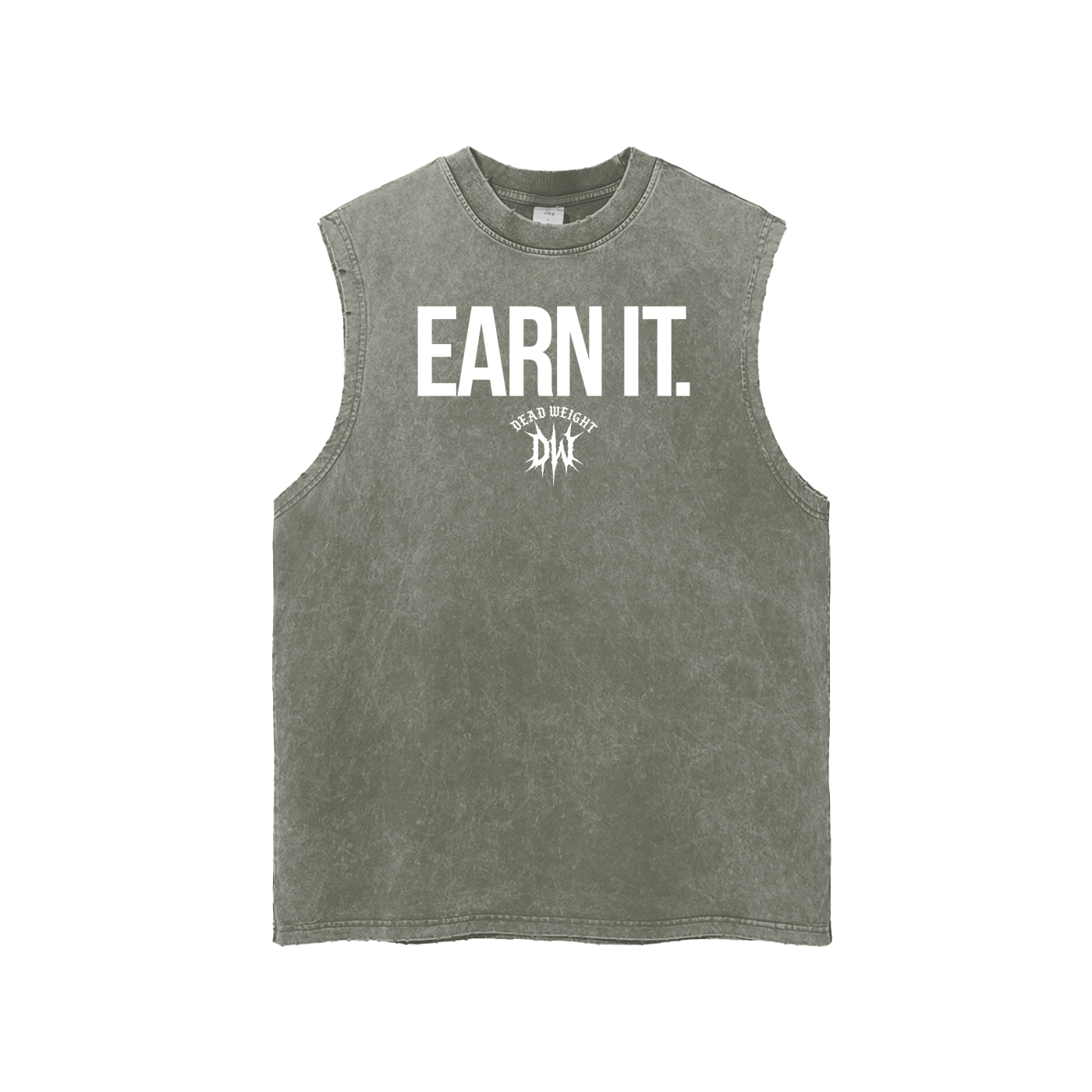 Snow Washed Frayed Hem Tank Top