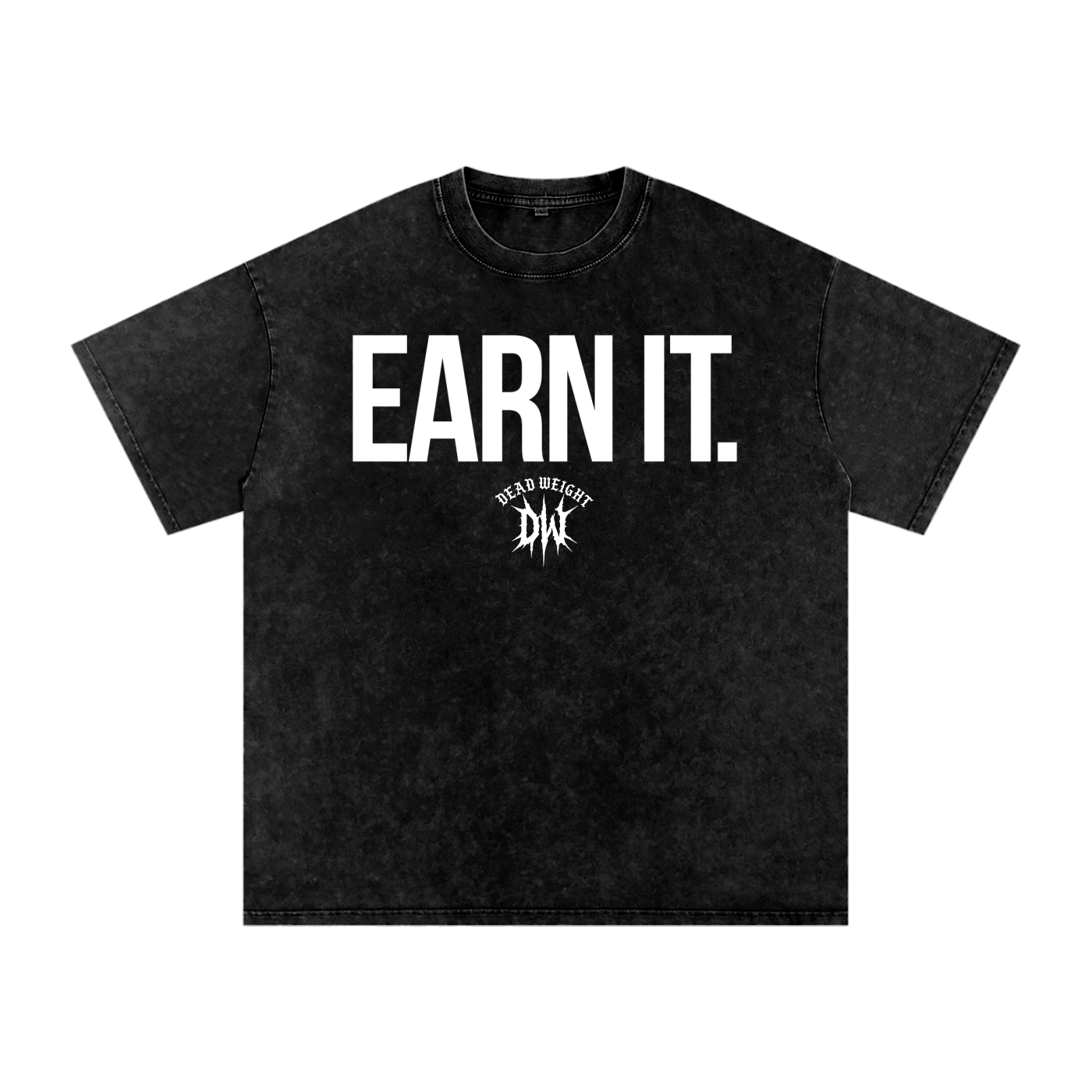 Earn It Snow Washed Oversized Cotton T-Shirt